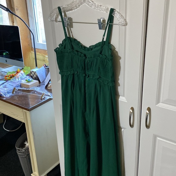 NEW Abercrombie & Fitch Emerald Green Dress - Picture 2 of 7